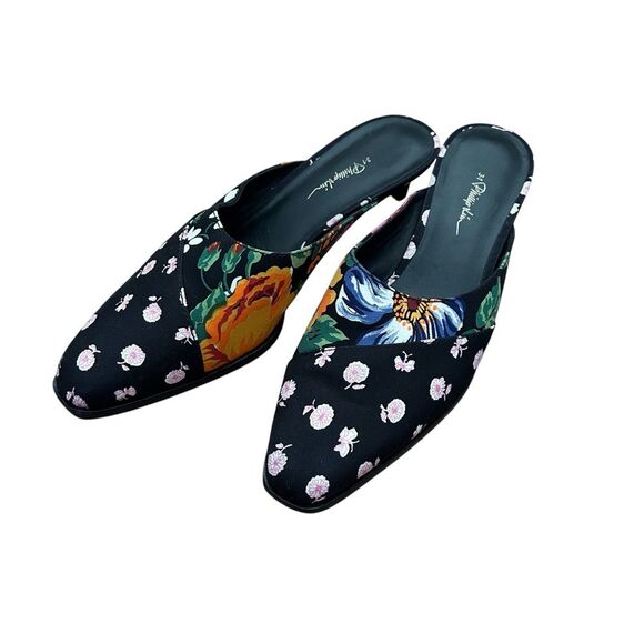 3.1 Phillip Lim Agatha Floral Mule Size 36.5 Kitten Heels - Picture 4 of 14